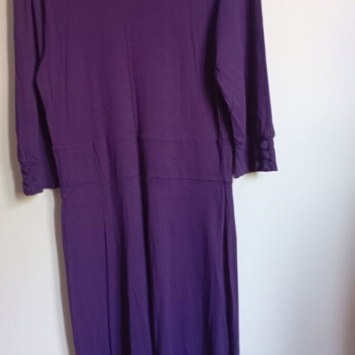Cotton midi dress like new, purple, comfortable fit
