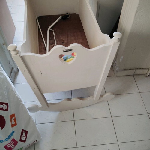 Vintage baby cot used
