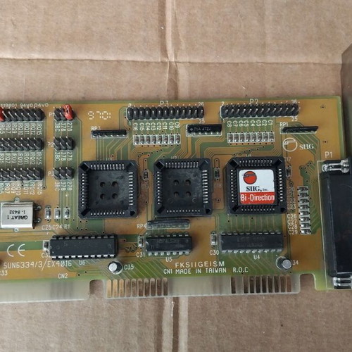 Sunix SUN-6334-3 (EX-4016) 16-bit ISA Parallel Port Card used