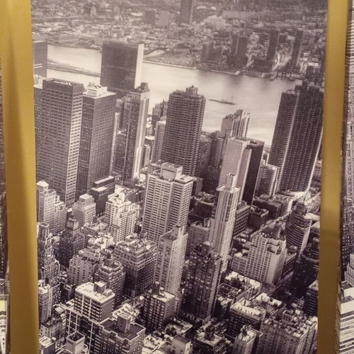 Canvas frames Manhattan skyscrapers set of 3, new