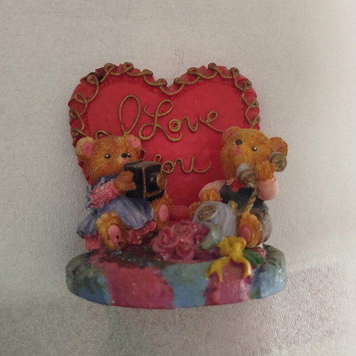 Vintage decorative figurine with bears used