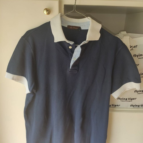Set of 2 men's polo shirts Glou Premium navy blue and Joxx burgundy used