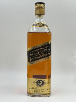 Johnnie Walker Black Label 12 Year Old 1980s 43% 75cl Olympic Airways καινούργιο
