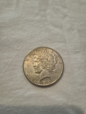 United States 1923 Peace Dollar silver coin