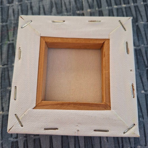 Christmas small decorative frame with pomegranate theme handmade like new