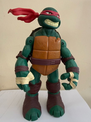 Φιγούρα χελωνονιντζάκι Ραφαέλο 25cm σαν καινούργιο, με καβούκι που ανοίγει
