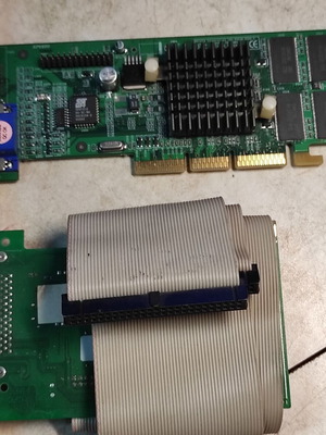 Vintage PC parts used, lot of 4 VGA and LAN