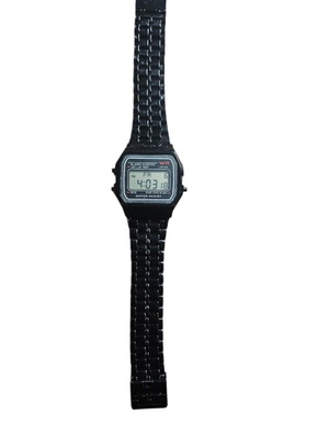 Vintage digital watch waterproof new, black
