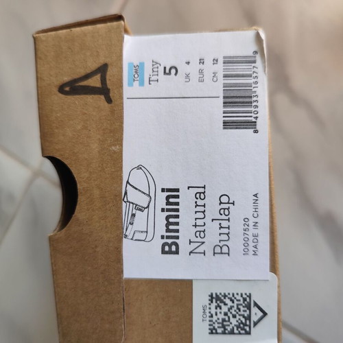 Toms kids espadrilles beige size 21 like new