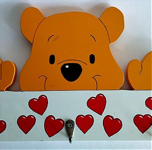 Κρεμάστρα τοίχου ξύλινη Winnie The Pooh