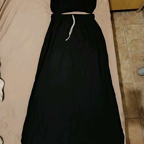 Reline skirt top set black like new one size