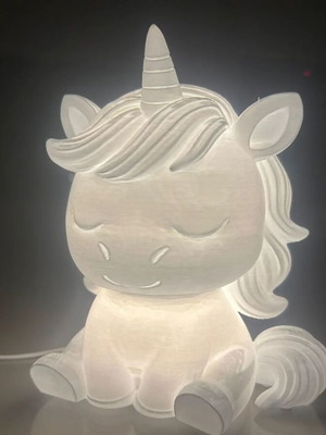 Luminous Unicorn Table Lamp for Baby Room with USB Light