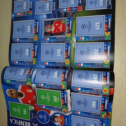 Topps Champions League sticker album used 2015-2016