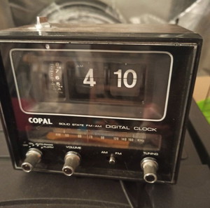 flip clock vintage ρολόι ραδιόφωνο COPAL RD 300
