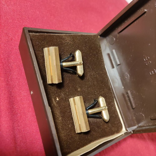 Gold-plated cufflinks like new