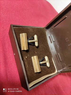 Gold-plated cufflinks like new
