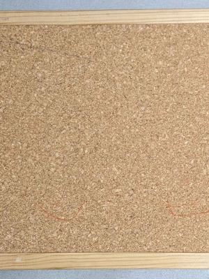Cork bulletin board used 30x40 for pins