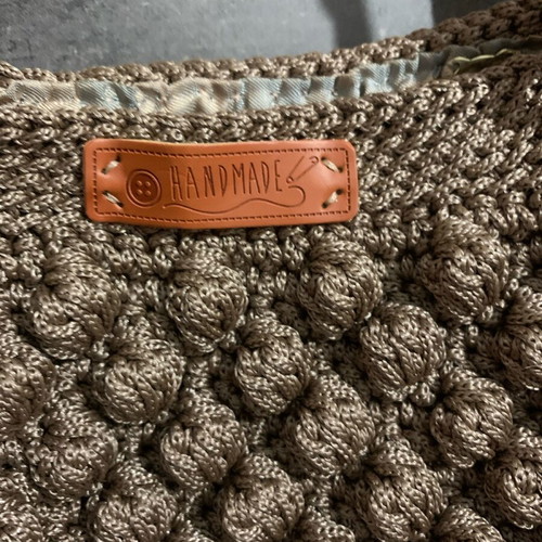 Knitted handmade bag