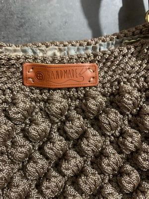 Knitted handmade bag