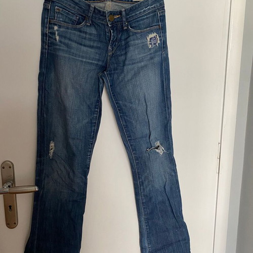 Gap jeans with rips used, size 25, blue