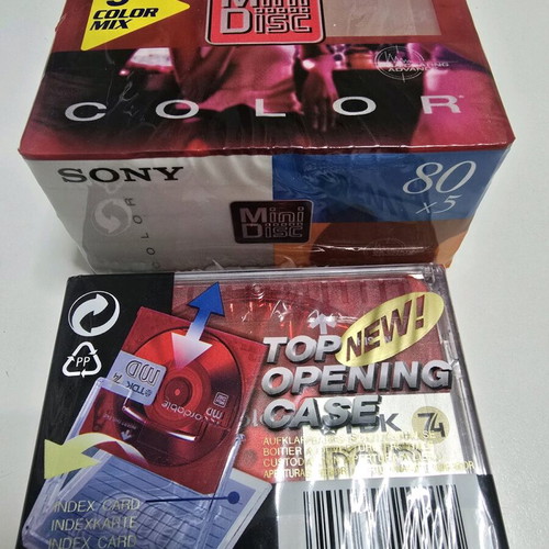 MiniDisc discs new, sealed, pack of 6 pieces