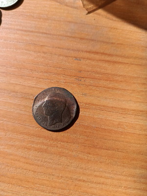 Obolos 5 Lepta 1882 used coin