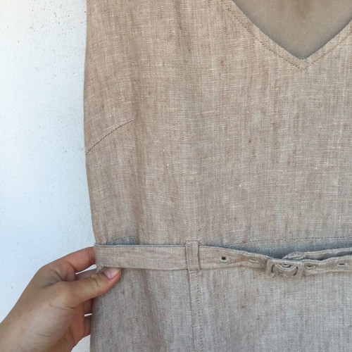 In Wear summer linen dress size 40 M like new, beige