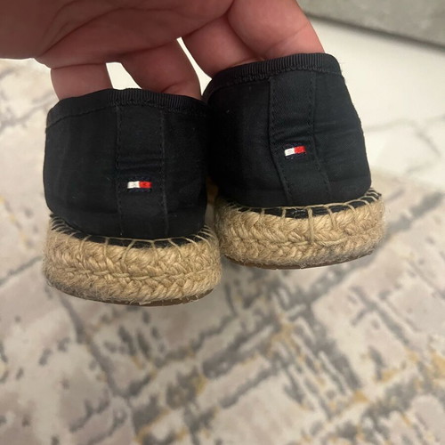 Tommy Hilfiger espadrilles with sequins used, size 39, dark blue