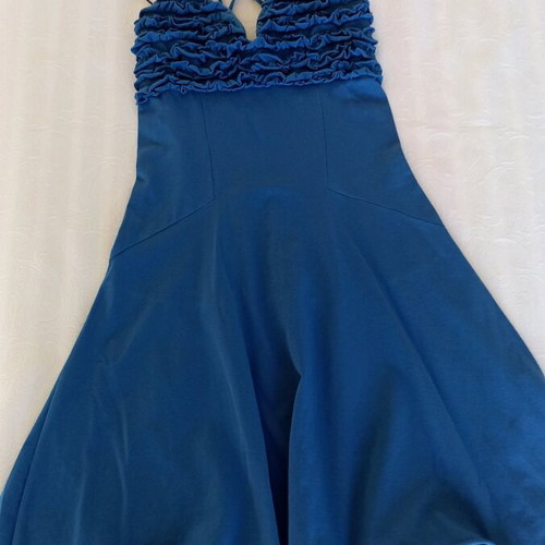 Lynne women's blue short dress used, size small