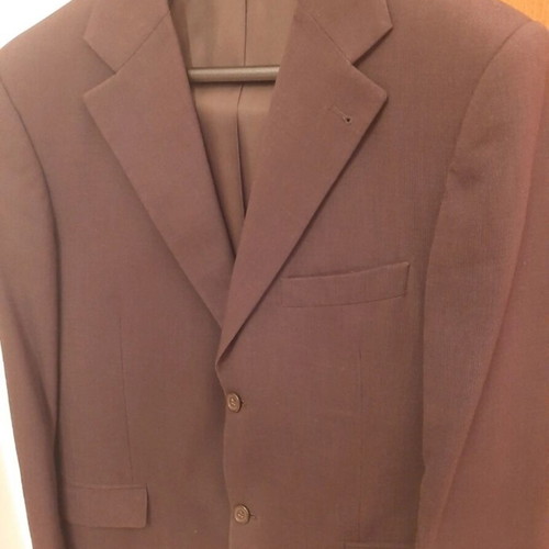 Berto Lucci suit used, brown, jacket size 52, pants size 44