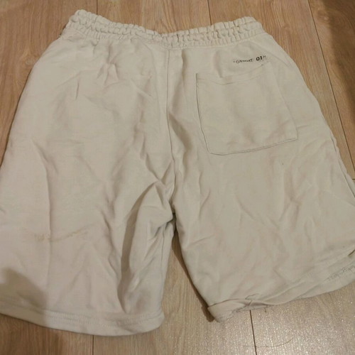 Bershka men's shorts size M used, white with small stain