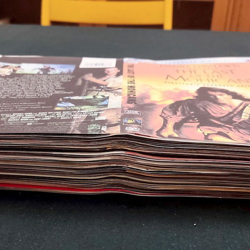 DVD covers used, pack of 240 from various movies