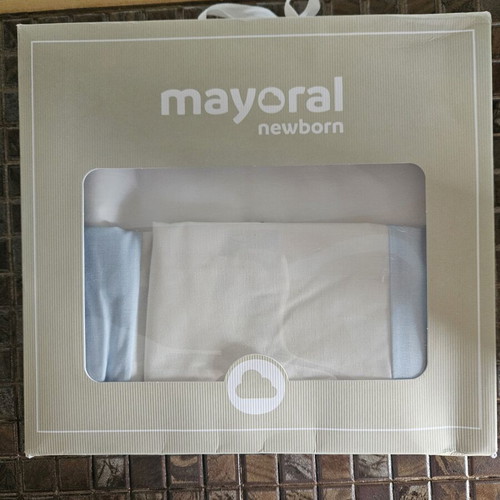 Mayoral crib sheet new, blue 120x80