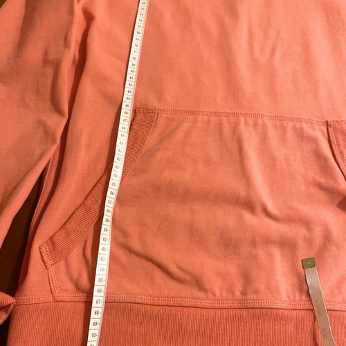 Superdry hoodie like new, pink coral, unisex, size L slim fit