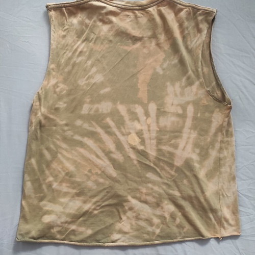 Old Navy Irish Themed Tie Dye Bleached Reworked Muscle Tee refurbished