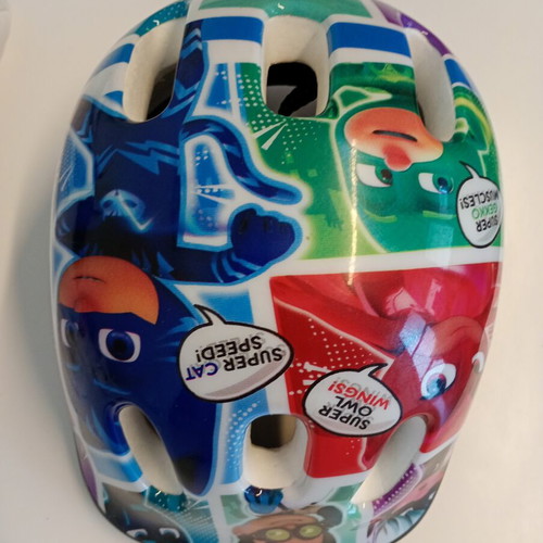 Children's bicycle helmet used, PJ Masks design