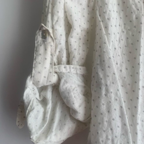 Zara shirt blouse with grey star print like new, size M