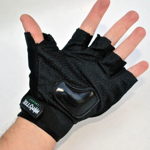 Half Racing gloves with carbon fiber knuckle protection XL