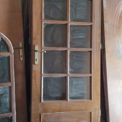 Doors with glass panels used for professional interior decoration