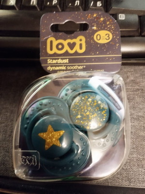 Lovi Stardust pacifier 0-3 months new