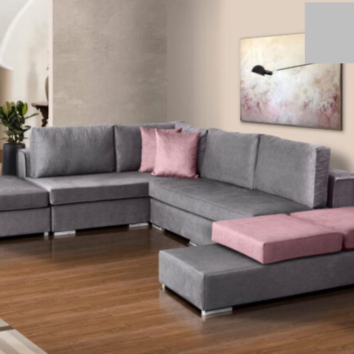 Corner sofa like new with two stools