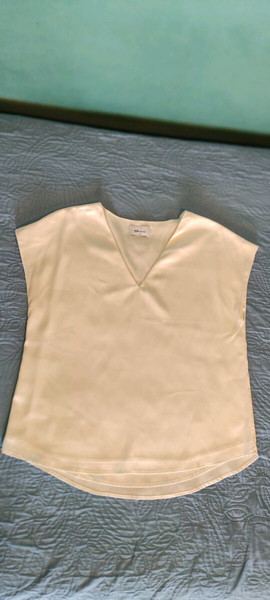 BSB top Σατέν Λευκό αμανικο L/XL