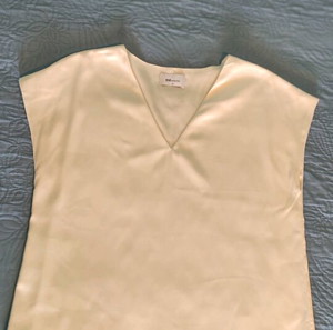 BSB top Σατέν Λευκό αμανικο L/XL