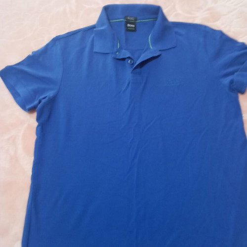 Boss men's blue polo shirt like new size M