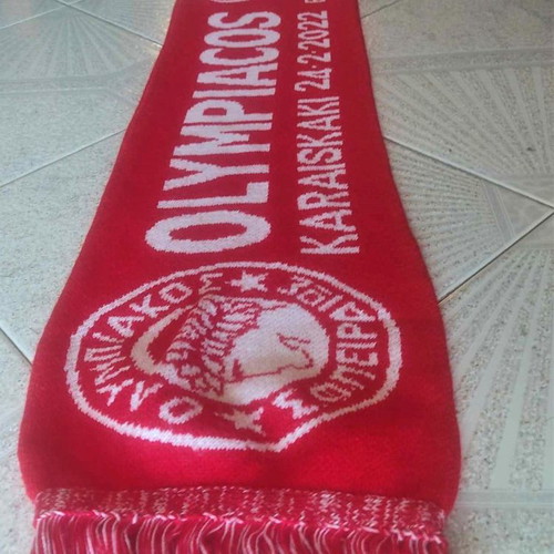 Collectible Olympiacos - Atalanta scarf used 2022