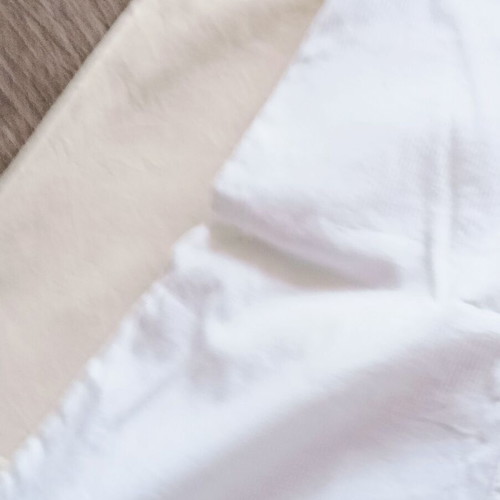 A-line skirts new, size M, cotton with lycra, white and beige
