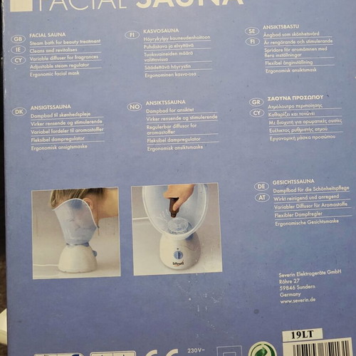 Facial sauna new, unused