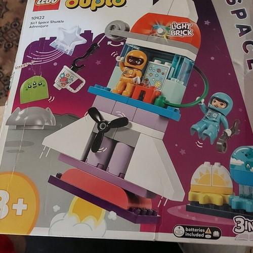 Lego Duplo 10422 3@1 Space Shuttle used, missing some pieces