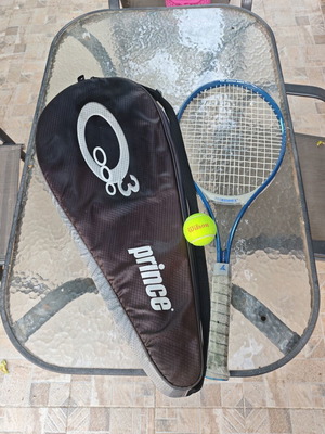 ProKennex Graphite Prophecy Tennis Racquet used with case and Wilson ball