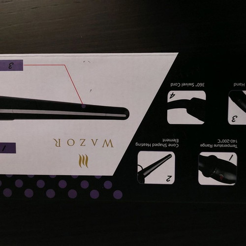 Wazor conical hair curler slightly used